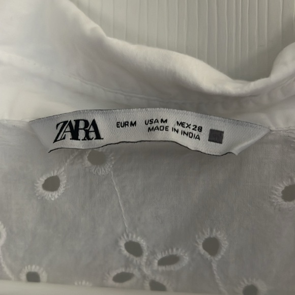 ZARA WHITE BLOUSE - Picture 2 of 4